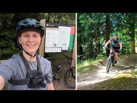 Riding the Verderers trail at the Forest of Dean
