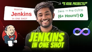 Jenkins Full Course in One Shot | Zero to Pro CI/CD (6+ Hours) + 3 Real Projects | DevOps Tutorial