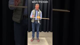 Turning "off" friction by removing the normal force during a free fall