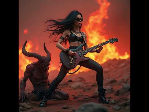 "HEART OF A FIGHTER" - HARD ROCK SONG WITH FEMALE VOCALS -  #metal #epicmusic #aimusic