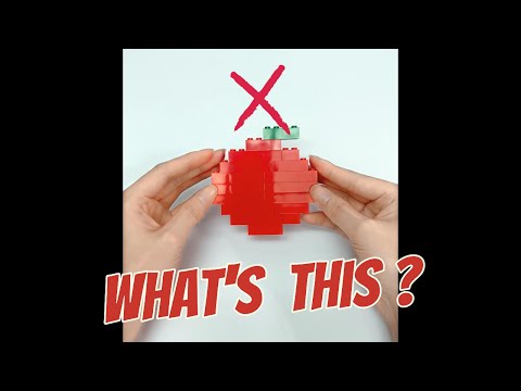【What's this?】Challenge: Creating an Apple with Only Three LEGO Brick Shapes !