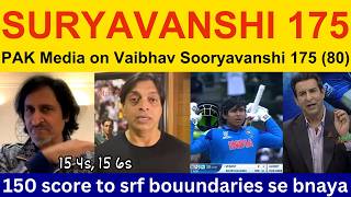 Pak Media Crying on Vaibhav Sooryavanshi batting today vs ENG | Shoaib Akhtar on U19 World Cup 2026