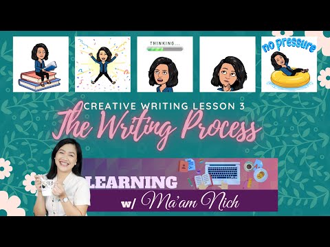 Creative Writing | Lesson 3 | The Writing Process | Ma'am Nich | w/ Audio