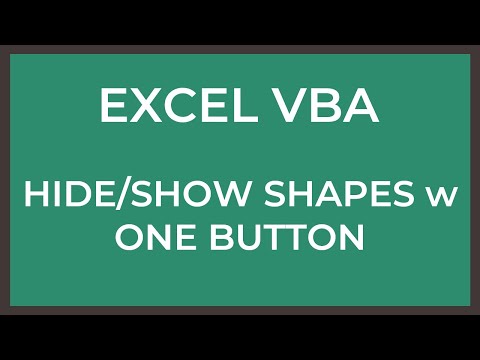 How To Hide Shapes and Images in Excel with VBA | Excel VBA