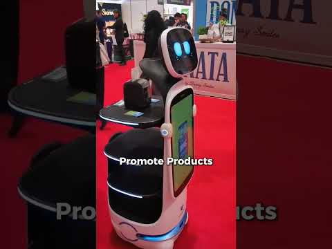 Say hello to the future of advertising  guest engagement  MediaBot Pro is turning heads and stea