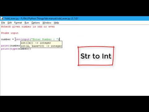 Python| Python Tutorial - 1 | Check Given Number is odd or even |