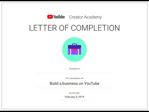 New Update - Build a Business on Youtube YCA Answers 2019
