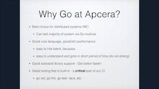 Why We Use Go at Apcera - Derek Collison
