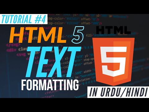 Learn HTML 5- HTML Text Formatting -Web Development Tutorial #4 | Absolute Beginner Course