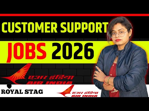 Air India Customer Support Jobs | Urgent Hiring Royal Stage Jobs  Freshers Can Apply 2026 #jobs