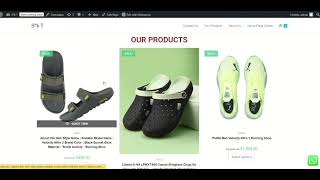 👟 Shoes Website | WordPress Project Showcase
