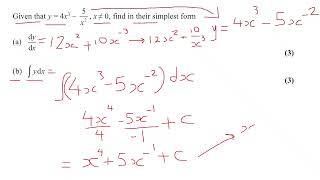 Differentiate and Integrate AS Pure Maths