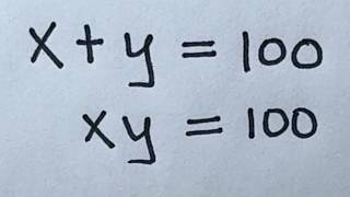 Solve for x and y in this nice simultaneous equation | Math Olympiad Mathematics
