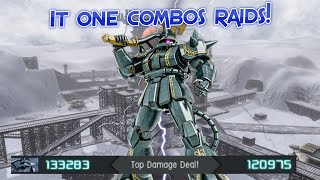 GBO2 Zaku II Dozle Zabi Custom: It one combos raids!