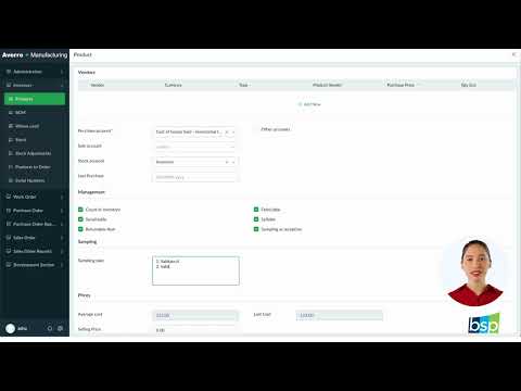 In depth Inventory product management in Zoho Creator -  Averro Manufacturing by BSP