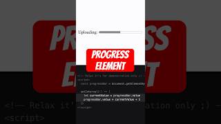 HTML Progress Element - #html #web-development