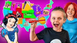 Throw a Dart at a Map Challenge! Princesses Vs Villains!