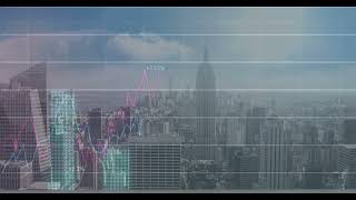 Graphical Financial Data Visualization Over NYC Skyline | WaveBreak Media