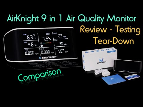 AirKnight AK1000 9 in 1 Air Quality Monitor Review - Testing - Tear-Down - Comparison - Pros - Cons