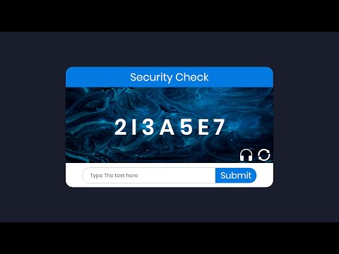How To Create a Text Captcha Using HTML , CSS & Javascript