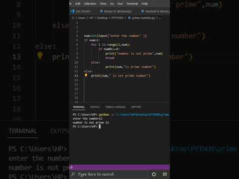 Prime Number Program in Python