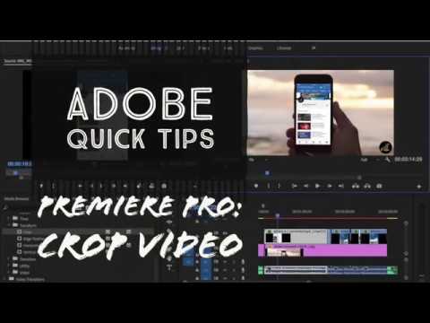 How to Crop a Video in Adobe Premiere Pro - Adobe Quick Tips