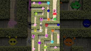Peppa Pig Eats Only All Sprunki In Labyrinth #sprunki #animation #funny #shortsfunny