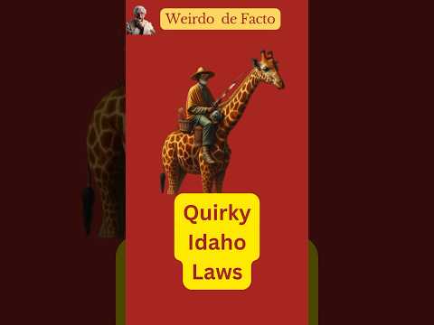 Quirky Idaho laws #weirdfact #shorts #idaho