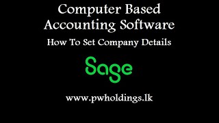 Company Details (Sage Business Cloud) Free Tutorial | Best Accounting Software Lecturer