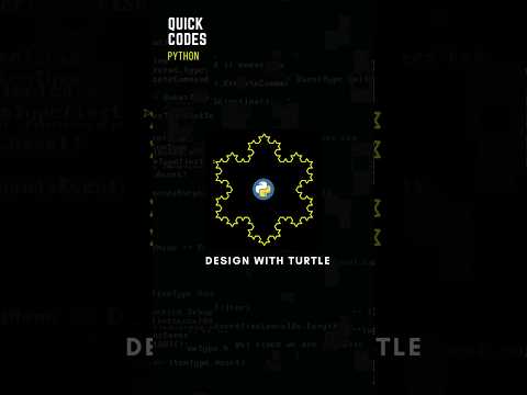 Creativity in Python with Turtle #python #turtle #coding #programming #shorts #codingshorts