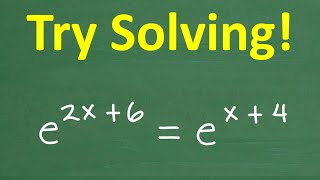 How to Solve Exponential Equations With Base e (Step-by-Step)