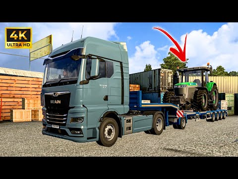 🔴ETS 2 : MANCHESTER CITY TO BIRMINGHAM PALACE (8t) TRACTOR DELIVERY (No Commentary)