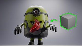 Character modelling: Monster Minion#creativeblender #characterdesign