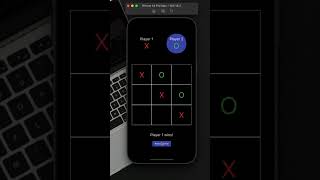 📱Flutter Game Tutorial : Tic Tac Toe Game #flutter #fluttertutorial #gametutorial #shorts
