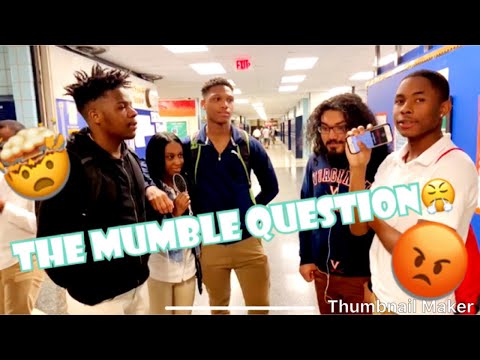 THE QUESTION NO ONE CAN ANSWER😤THE MUMBLE QUESTION 🤯|PUBLIC INTERVIEW|