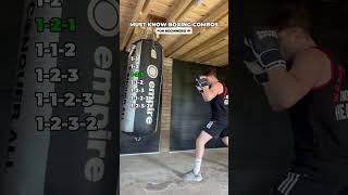 MUST KNOW BOXING COMBOS FOR BEGINNERS! 🥊🔥 #boxing #boxingtraining #boxingworkout #boxingdrills