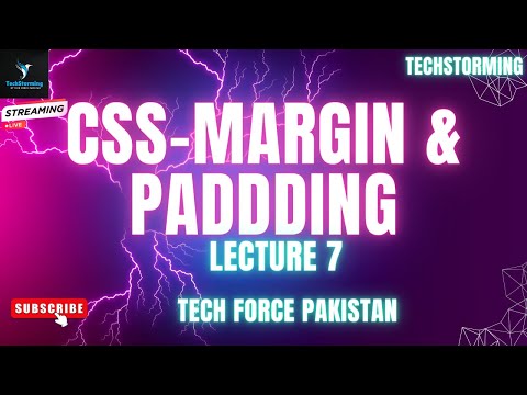 Learn The Concepts Of Margin & Padding in CSS | TechStorming |Tech Force Pakistan | Samreen Siraj