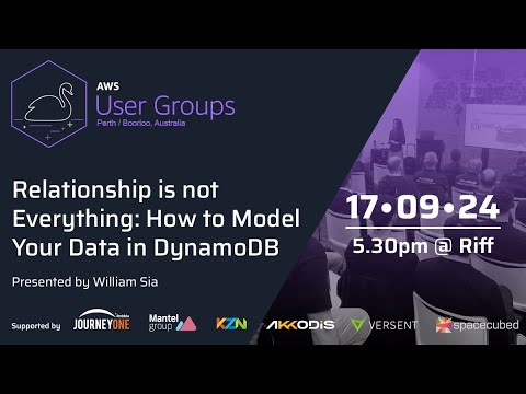 Relationship is not Everything: How to Model Your Data in DynamoDB | AWS Perth UG Meetup | Sept 2024
