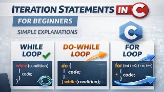 Iteration Statements in C| while,do-while & for loop C Programming | Must Watch| Simple Explanations