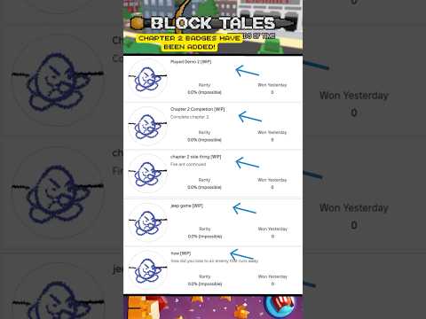 (NEW!) Chapter 2 Block Tales badges!!!