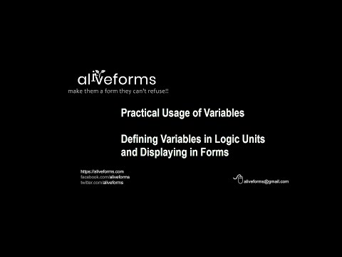 Variables in Logic Units and Using in Forms - Making Advance FIFA Trivia Using Aliveforms