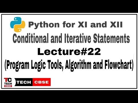 Program Logic Development Tools | Algorithm | Flowchart |Python for class 11 cbse #22