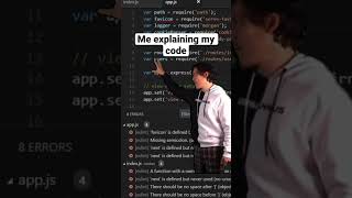 Me explaining my code to my supervisor #shorts #coding
