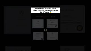Unlock free Google courses & certificates! 🎓#GoogleCourses#FreeCertificates#LearnForFree#CareerBoost