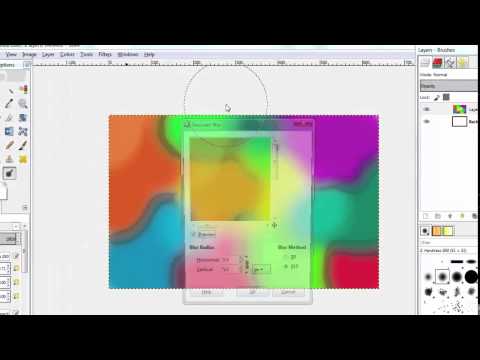 Make Simple Smooth Background in Gimp