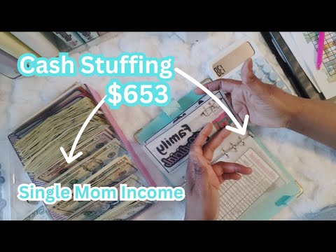 Low Income Cash Stuffing!Single mom Income