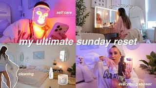 SUNDAY RESET ROUTINE 🎧 deep cleaning, self-care, productive prepping