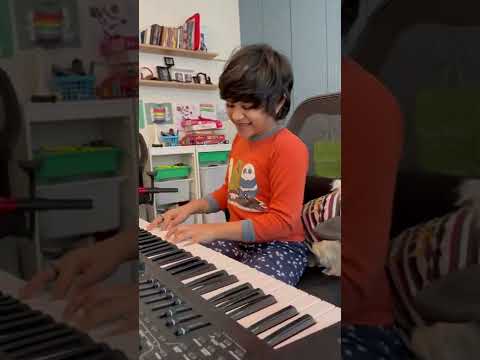 Music is Love #musician #kidsplayingmusic #musiciankids #kidsandpets #musictime #music
