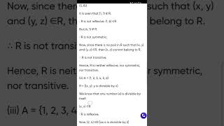 Class 12 maths solutions Ncert chapter 1 Q.1 #relationsandfunctionsclass12 #exam2024 #viral #shorts