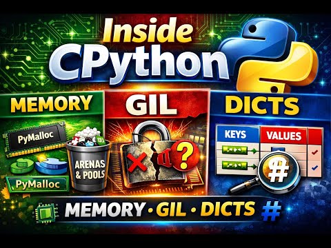 Inside CPython 🐍 | Memory, GIL, and Dicts Explained Simply
